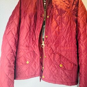 Barbour Women's Quilted Puffer Jacket - Rich Burgundy